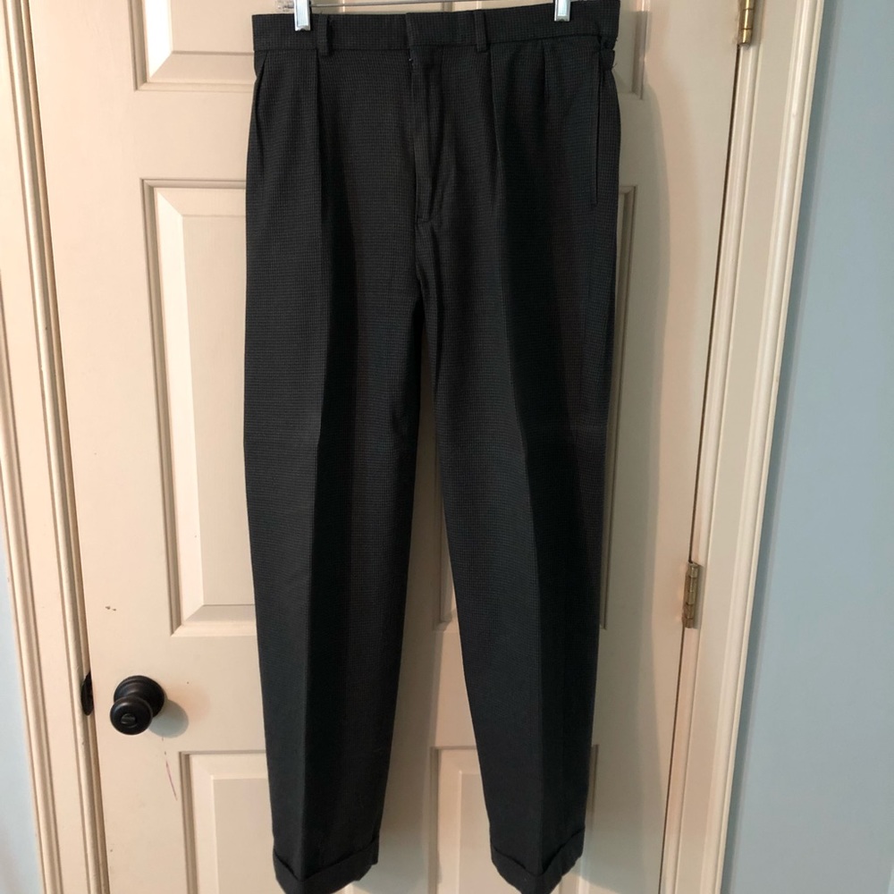 Polo pleated and cuffed dress pants